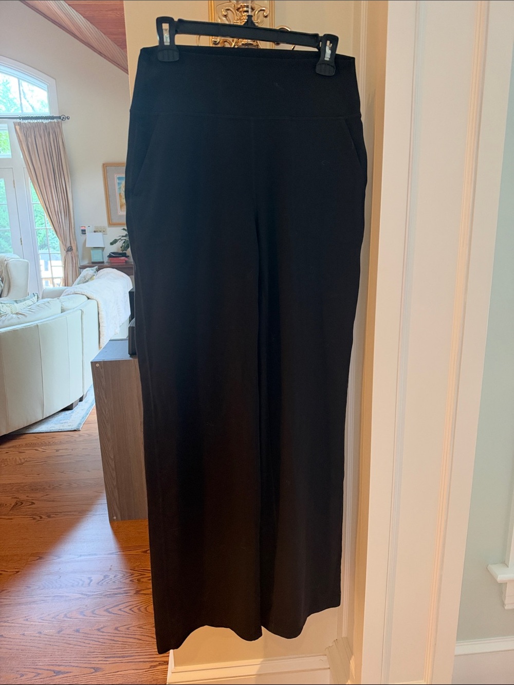 CRZ YOGA Black Wide-Leg Pull-On Pants
